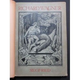 WAGNER Richard Siegfried Opéra Chant Piano 1914