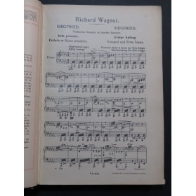 WAGNER Richard Siegfried Opéra Chant Piano 1914