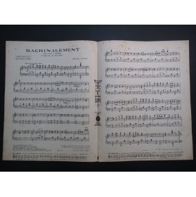 YVAIN Maurice Machinalement Piano 1922