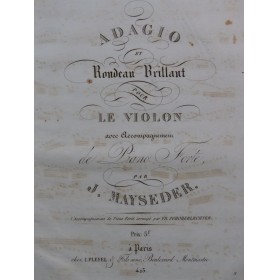 MAYSEDER Joseph Adagio et...