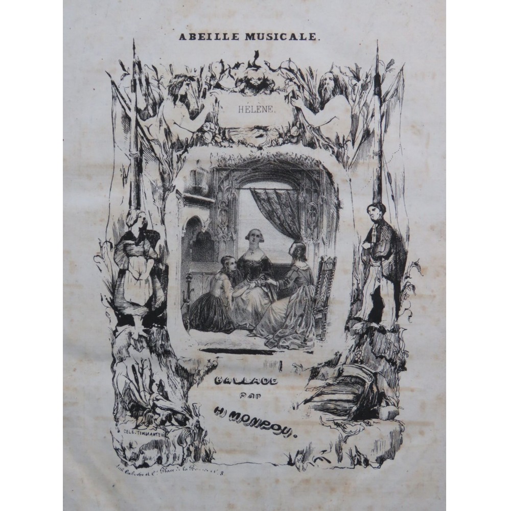 MONPOU Hippolyte Hélène Chant Piano ca1845