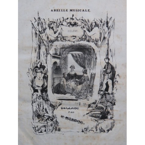 MONPOU Hippolyte Hélène Chant Piano ca1845