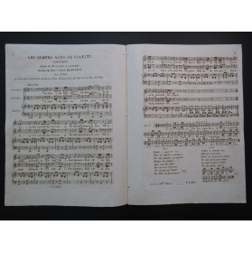BLANGINI Félix Les Quatre Ages de Colette Chant Piano ca1820