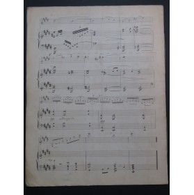 LANDORMY Paul Andante Manuscrit Piano Violon