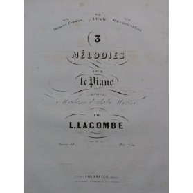 LACOMBE Louis Trois...