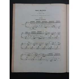 LACOMBE Louis Trois Mélodies op 18 Piano ca1844