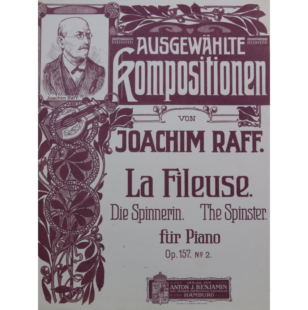 RAFF Joachim La Frileuse op 157 No 2 Piano