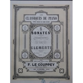 CLEMENTI Muzio Six Sonates...