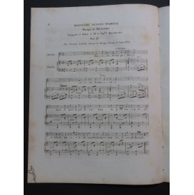 MONTFORT A. Dernière pensée d'amour Chant Piano ca1830