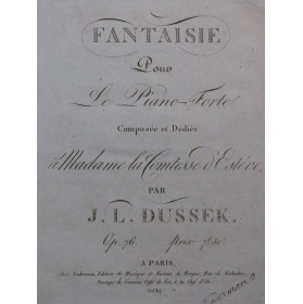 DUSSEK J. L. Fantaisie op...