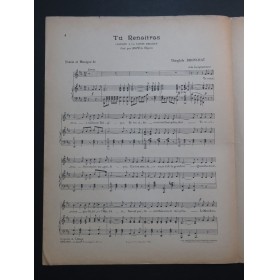 DRONCHAT Théophile Tu Renaitras ! Dédicace Chant Piano 1916