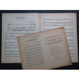 DRONCHAT Théophile Tu Renaitras ! Dédicace Chant Piano 1916