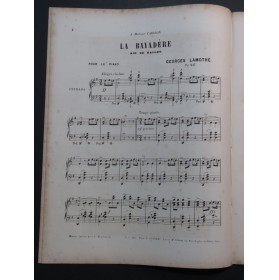 LAMOTHE Georges La Bayadère Air de Ballet op 217 Piano XIXe