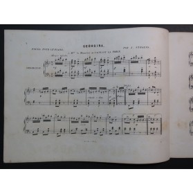 STRAUSS Isaac Georgina Polka Piano ca1851