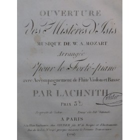 MOZART W. A. Les Mystères...