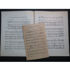 BODÉ Fernand La Cocarde du Souvenir Chant Piano Violon 1914