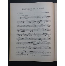 ROSE Cyrille 32 Etudes Clarinette 1962