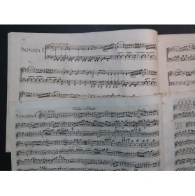 CLEMENTI Muzio Trois Sonates op 21 Piano ou Clavecin Violon ou Flûte ca1790