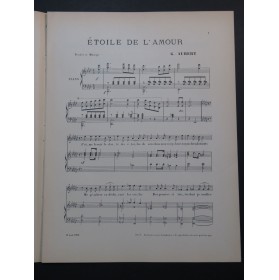 AUBERT Gaston Etoile de l'Amour Pousthomis Chant Piano 1910