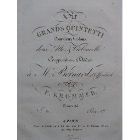 KROMMER Franz Quintette op...