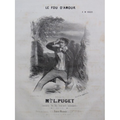 PUGET Loïsa Le Fou d'Amour Chant Piano ca1840