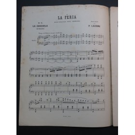 LACOME Paul La Féria No 3 La Zarzuela Piano ca1890