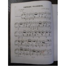 NOLLET E. Fantaisie Villageoise Piano 1860