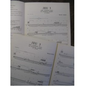 ZBAR Michel Jeu 3 Trombone Piano 1972