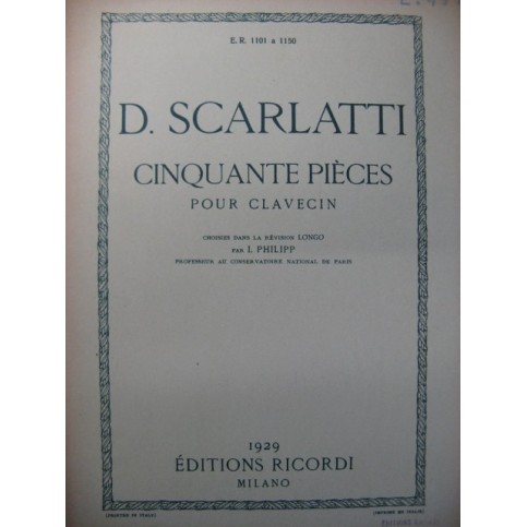 SCARLATTI D. Sonate No 437 Clavecin