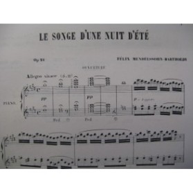 MENDELSSOHN Le Songe Piano