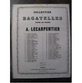 LE CARPENTIER Adolphe La Muette Piano ca1860