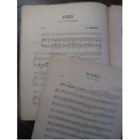 WAGNER Richard Rienzi Flute Piano 1872