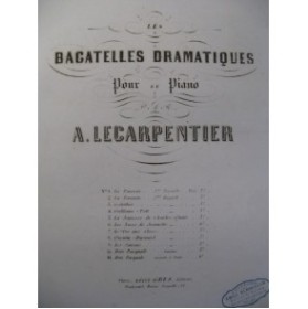 LE CARPENTIER Adolphe La Favorite Piano 1858