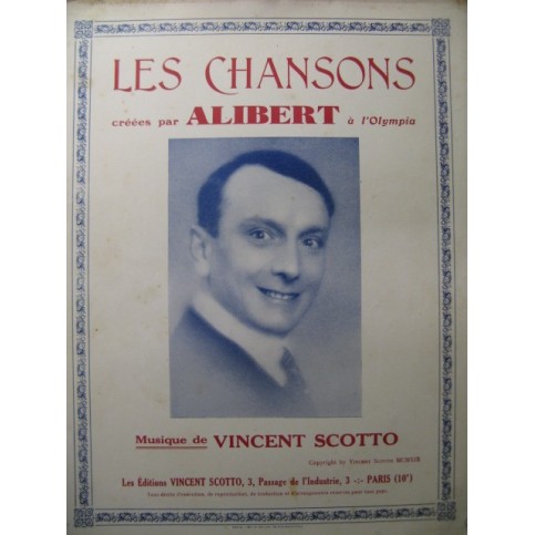 SCOTTO Vincent Le Coiffeur pour Dames Chant Piano 1929