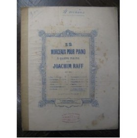 RAFF J. Les Pêcheuses de Procida Piano 4 mains 1879