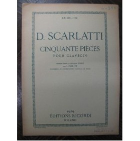 SCARLATTI D. Sonate No 355 Clavecin 1929