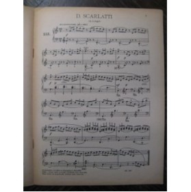 SCARLATTI D. Sonate No 355 Clavecin 1929
