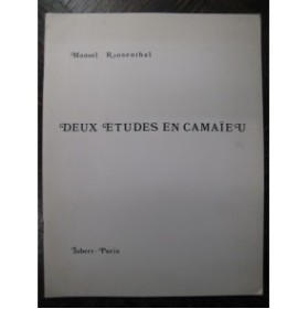 ROSENTHAL Manuel 2 Etudes en Camaïeu Cordes Timbales 1972