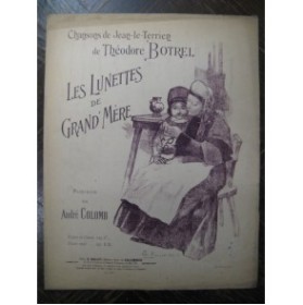 COLOMB André Les Lunettes de Grand'mère Chant Piano 1901