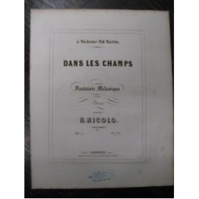 NICOLO N. Dans les Champs Piano ca1850