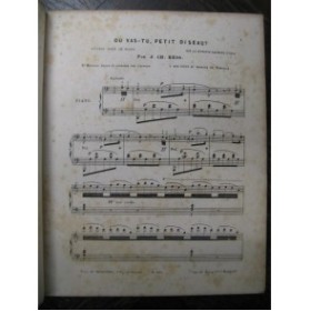 HESS J. Ch. Où vas-tu Petit Oiseau Piano ca1850