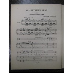 JONCIÈRES Victorin Chanson Sarrazine Chant Piano 1885