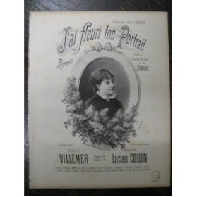 COLLIN Lucien J'ai Fleuri ton Portrait Chant Piano XIXe