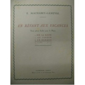 MACHABEY GANEVAL En Barque Piano 1926
