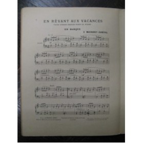 MACHABEY GANEVAL En Barque Piano 1926