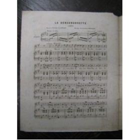 CHIBOURG Léopold La Bergeronnette Chant Piano 1850