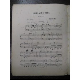 ROSSINI G. Ouverture Guillaume Tell Piano 4 mains 1863