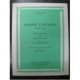 YANICWICZ F. 1er Concerto 1er Solo Violon Piano 1962