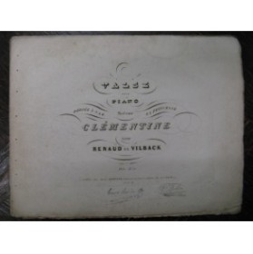 DE VILBAC Renaud Valse Piano 1844