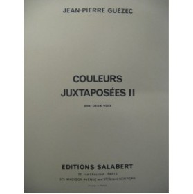 GUÉZEC Jean-Pierre Couleurs Juxtaposées Chant 1971